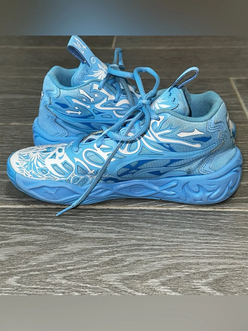 PUMA X LaMelo Ball MB.04 1 Of 1 LaFrance Youth 2.5C Blue Basketball Sneakers